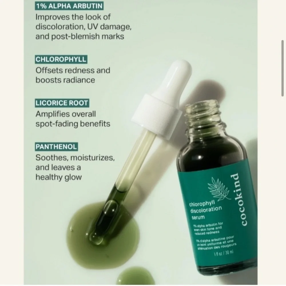 Cocokind chlorophyll discoloration serum 1 fl oz‎ bottle